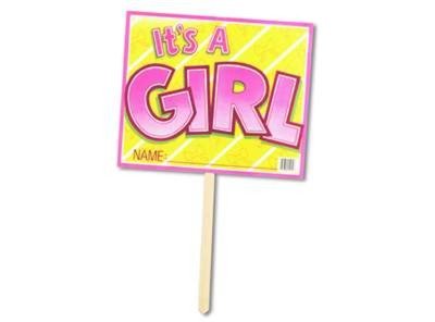 It's A GIRL Yard Sign